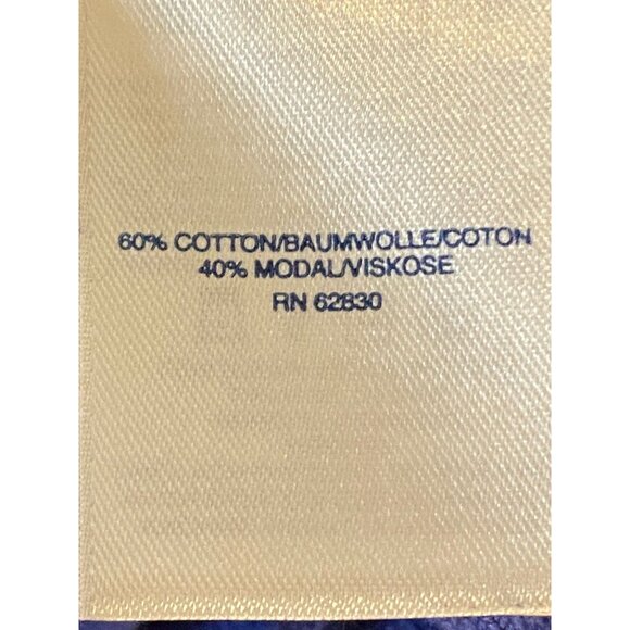 Lands End  Outfitters sweater Womens Size L 3/4 Sleeve Pullover Blue - Picture 4 of 8